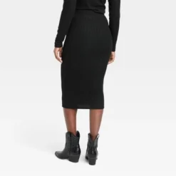 Women's Knit Pencil Midi Skirt - Universal Thread™ Heather Cream