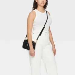 Mini Camera Crossbody Bag - Universal Thread™ Pink Striped