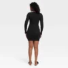 Women's Mini Rib-Knit Bodycon Dress - Universal Thread™ Black -Deals The Aurielle Store GUEST 14e91d3d a948 4809 a1de ec4828a9a267