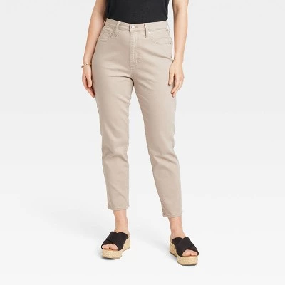 Women's High-Rise 90's Slim Straight Jeans - Universal Thread™ Pink 5 Women's High-Rise 90's Slim Straight Jeans - Universal Thread™ Pink - Image 3