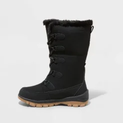 Women's Carla Tall Winter Boots - Universal Thread™ Jet Black