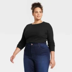 Women's 2pk Long Sleeve Shrunken Rib T-Shirt - Universal Thread™ White/Black 28 Women's 2pk Long Sleeve Shrunken Rib T-Shirt - Universal Thread™ White/Black -Deals The Aurielle Store GUEST 23fe0b56 37b7 43c9 944d f387bbc03f9b 2