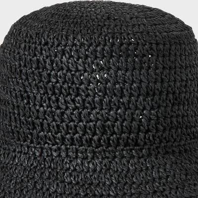 Crochet Bucket Hat - Universal Thread™ Black 5 Crochet Bucket Hat - Universal Thread™ Black - Image 3