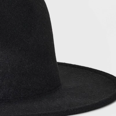 Felt Fedora Hat - Universal Thread™ Black 5 Felt Fedora Hat - Universal Thread™ Black - Image 3
