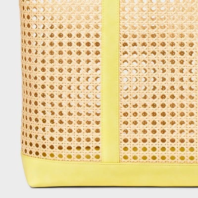 Caning Natural Tote Handbag - Universal Thread™ Brown 6 Caning Natural Tote Handbag - Universal Thread™ Brown - Image 4