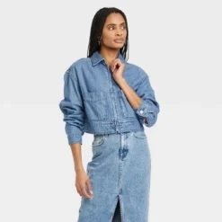 Women's Denim Cargo Jacket - Universal Thread™ Medium Wash 20 Women's Denim Cargo Jacket - Universal Thread™ Medium Wash -Deals The Aurielle Store GUEST 3a7053dc af36 4acb b570 38631a2bd781 4