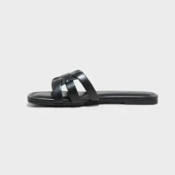 Women's Edna Slide Sandals - Universal Thread™ Silver
