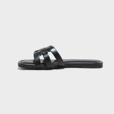 Women's Edna Slide Sandals - Universal Thread™ Silver 3 Women's Edna Slide Sandals - Universal Thread™ Silver