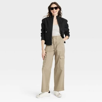 Women's Cargo Bomber Jacket - Universal Thread™ White 4 Women's Cargo Bomber Jacket - Universal Thread™ White - Image 2