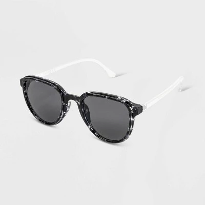 Women's Shiny Plastic Round Sunglasses - Universal Thread™ Gray 3 Women's Shiny Plastic Round Sunglasses - Universal Thread™ Gray