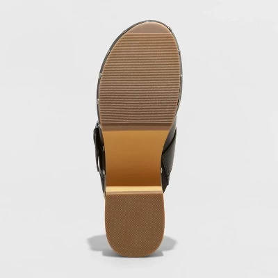 Women's Faye Clog Heels - Universal Thread™ Black 5 Women's Faye Clog Heels - Universal Thread™ Black - Image 3