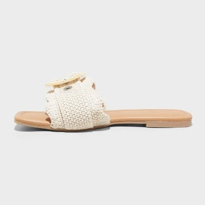 Women's Chrissy Slide Sandals - Universal Thread™ Beige 3 Women's Chrissy Slide Sandals - Universal Thread™ Beige