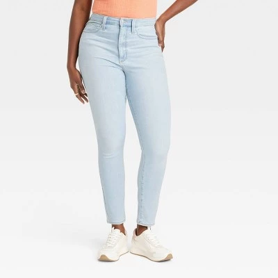 Women's High-Rise Skinny Jeans - Universal Thread™ Light Blue 5 Women's High-Rise Skinny Jeans - Universal Thread™ Light Blue - Image 3