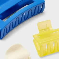 Claw Hair Clip Set 3pc - Universal Thread™ Blue/green/cream