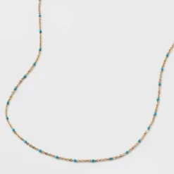 Turquioise Epoxy Beaded Necklace - Universal Thread™ Gold 7 Turquioise Epoxy Beaded Necklace - Universal Thread™ Gold -Deals The Aurielle Store GUEST 536fc9f6 be45 4d28 902f 3a76fcde7dfc