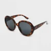 Women's Shiny Plastic Round Brown Lens Sunglasses - Universal Thread™ Brown/Tortoise Print 2 Women's Shiny Plastic Round Brown Lens Sunglasses - Universal Thread™ Brown/Tortoise Print -Deals The Aurielle Store GUEST 559a0121 0642 4277 93e4 5f7d852fa9e4