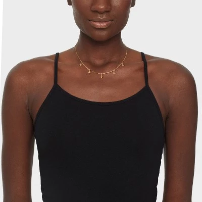 Bar Link Butterfly Charm Station Necklace - Universal Thread™ Gold 3 Bar Link Butterfly Charm Station Necklace - Universal Thread™ Gold