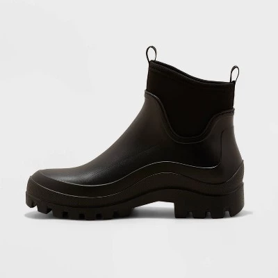 Women's Mona Rain Boots - Universal Thread™ Black 3 Women's Mona Rain Boots - Universal Thread™ Black