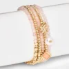 Beaded Stretch Charm Bracelet w Semi Precious Rose Quartz Set 5pc - Universal Thread™ Gold/Pink 2 Beaded Stretch Charm Bracelet w Semi Precious Rose Quartz Set 5pc - Universal Thread™ Gold/Pink -Deals The Aurielle Store GUEST 67525050 2c86 492a adae e24f9fe08fd8