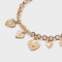 Assorted Metal Heart Charms and Necklace - Universal Thread™ Gold 7 Assorted Metal Heart Charms and Necklace - Universal Thread™ Gold -Deals The Aurielle Store GUEST 727bcd77 1d9a 4554 a1eb 5f573b7de8a3