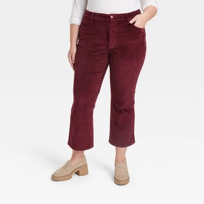 Women's High-Rise Corduroy Bootcut Jeans - Universal Thread™ Burgundy 17 Women's High-Rise Corduroy Bootcut Jeans - Universal Thread™ Burgundy - Image 15