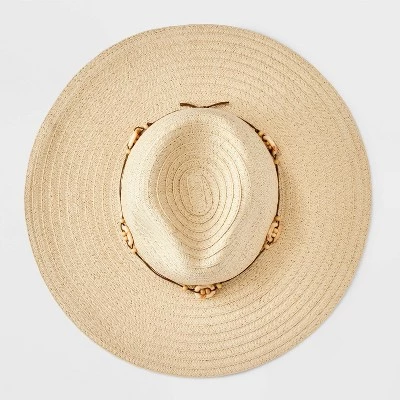 Straw Panama Hat - Universal Thread™ Brown 4 Straw Panama Hat - Universal Thread™ Brown - Image 2