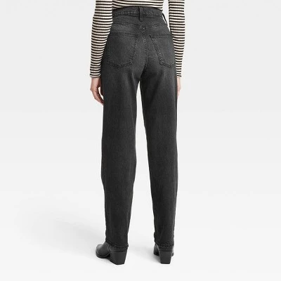 Women's High-Rise 90's Vintage Straight Jeans - Universal Thread™ Black 3 Women's High-Rise 90's Vintage Straight Jeans - Universal Thread™ Black