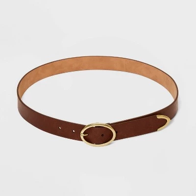 Women's Oval Center Bar Belt - Universal Thread™ Cognac 5 Women's Oval Center Bar Belt - Universal Thread™ Cognac - Image 4