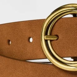 Women's Reversible Wide Suede Round Center Buckle Belt - Universal Thread™ Brown -Deals The Aurielle Store GUEST 88d7990d 3383 45da 84a2 cdedfe4c9157