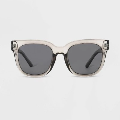 Women's Shiny Metal Rectangle Sunglasses - Universal Thread™ Gray 5 Women's Shiny Metal Rectangle Sunglasses - Universal Thread™ Gray - Image 3