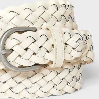 Women's Braid Belt - Universal Thread™ Cream 4 Women's Braid Belt - Universal Thread™ Cream - Image 2