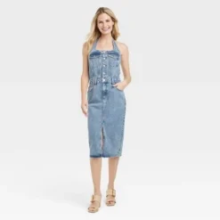 Women's Denim Midi Dress - Universal Thread™ Medium Wash 30 Women's Denim Midi Dress - Universal Thread™ Medium Wash -Deals The Aurielle Store GUEST 9ef07b91 cc16 4e15 8e1e d8658e9f21e4 6