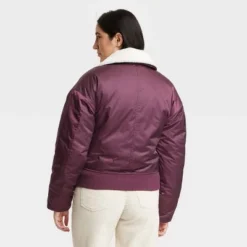 Women's Bomber Jacket - Universal Thread™ Burgundy