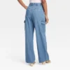 Women's Wide Leg Denim Cargo Trousers - Universal Thread™ Medium Wash 1 Women's Wide Leg Denim Cargo Trousers - Universal Thread™ Medium Wash -Deals The Aurielle Store GUEST b3894745 b3fb 474f 8a7a ce5a42fffe8f