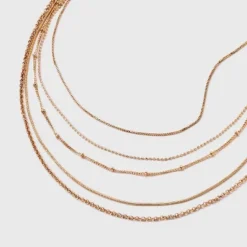 Dainty Multi-Strand 5 Row Necklace - Universal Thread™ Gold 7 Dainty Multi-Strand 5 Row Necklace - Universal Thread™ Gold -Deals The Aurielle Store GUEST b38e8fe8 2f78 460b bc82 f798c2870820