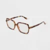 Women's Tortoise Print Shiny Plastic Square Blue Light Filtering Glasses - Universal Thread™ Dark Brown 2 Women's Tortoise Print Shiny Plastic Square Blue Light Filtering Glasses - Universal Thread™ Dark Brown -Deals The Aurielle Store GUEST bb05687a 96d5 4b6c ae24 7092f3c0429c 1