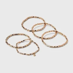 Beaded Stretch Bracelet Set 5pc - Universal Thread™ Silver 10 Beaded Stretch Bracelet Set 5pc - Universal Thread™ Silver -Deals The Aurielle Store GUEST be68b465 846c 4d57 a517 7f80a589505e
