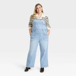 Women's Wide Leg Denim Overalls - Universal Thread™ Light Wash -Deals The Aurielle Store GUEST c119d258 9ed7 4389 a70c 21a97de344d5 1