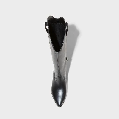 Women's Sommer Western Boots - Universal Thread™ Black 4 Women's Sommer Western Boots - Universal Thread™ Black - Image 2