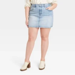 Women's High-Rise Denim Mini Skirt - Universal Thread™ Light Wash 10 Women's High-Rise Denim Mini Skirt - Universal Thread™ Light Wash -Deals The Aurielle Store GUEST c76ee67e 7a1f 45f5 8923 bec790b2ead1