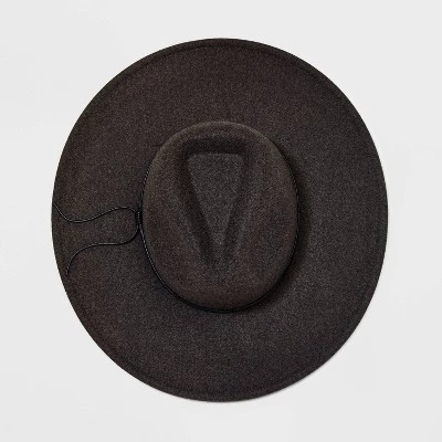 Felt Wide Brim Fedora Hat - Universal Thread™ Oatmeal 4 Felt Wide Brim Fedora Hat - Universal Thread™ Oatmeal - Image 2
