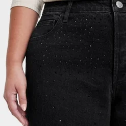 Women's High-Rise Embellished Baggy Jeans - Universal Thread™ Black -Deals The Aurielle Store GUEST ca9a01f5 d393 4b72 897d 94a9d5a43c82