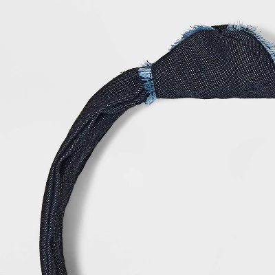 Denim Top Knot Headband - Universal Thread™ Black Denim 4 Denim Top Knot Headband - Universal Thread™ Black Denim - Image 2