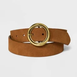 Women's Reversible Wide Suede Round Center Buckle Belt - Universal Thread™ Brown -Deals The Aurielle Store GUEST d4cffd6c 28f1 4236 acbf 52461f99a413 1