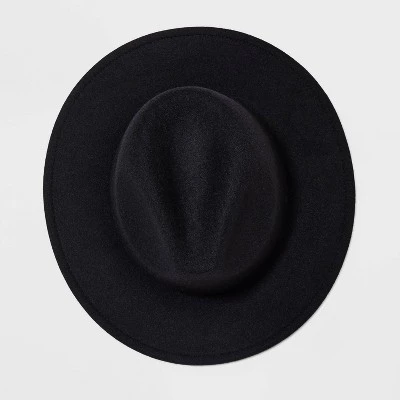 Felt Fedora Hat - Universal Thread™ Black 4 Felt Fedora Hat - Universal Thread™ Black - Image 2