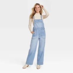 Women's Wide Leg Denim Overalls - Universal Thread™ Light Wash -Deals The Aurielle Store GUEST df914a4f 14b6 492f ba31 6b3be904005b 2