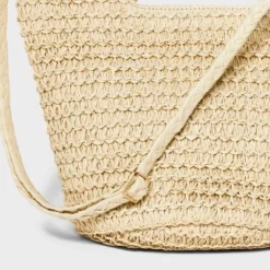 Straw Crossbody Bucket Bag - Universal Thread™ Blue/natural -Deals The Aurielle Store GUEST dfb35d35 d2fc 4b18 bb26 a68dd2e5e2a0