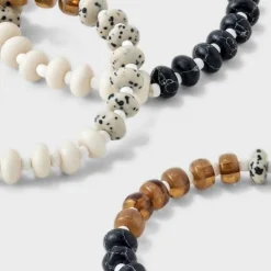 Mixed Semi-Precious Black Howlite Stretch Bracelet Set 3pc - Universal Thread™ Black/Brown/Cream 7 Mixed Semi-Precious Black Howlite Stretch Bracelet Set 3pc - Universal Thread™ Black/Brown/Cream -Deals The Aurielle Store GUEST dfdf9863 38ba 4884 9261 22746d72f31e
