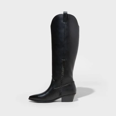 Women's Sommer Western Boots - Universal Thread™ Black 3 Women's Sommer Western Boots - Universal Thread™ Black
