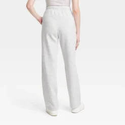 Women's Mid-Rise Straight Leg Sweatpants - Universal Thread™ Black